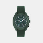 Men Quartz Green Dial Analog Silicone Watch MTRC1S6053E
