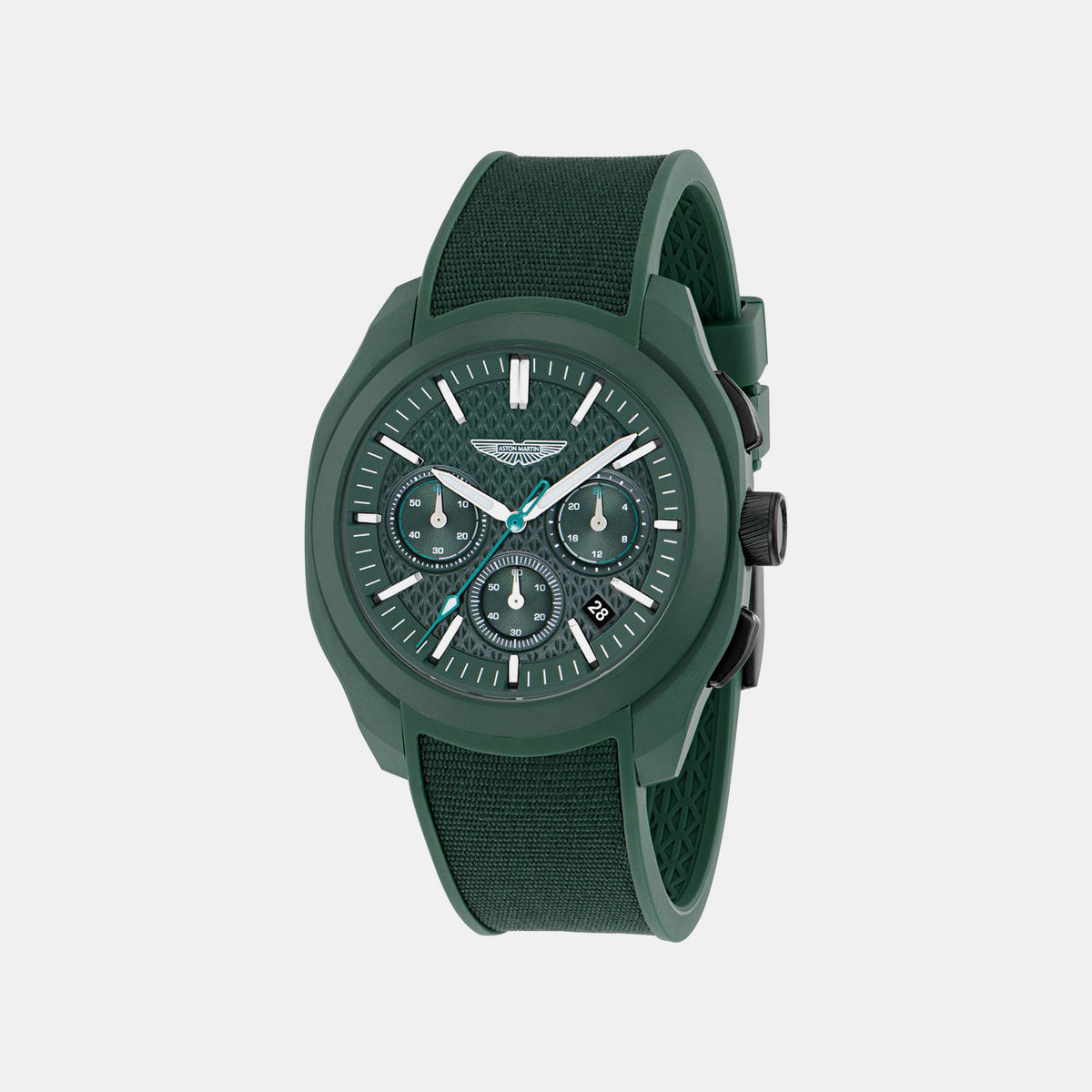 Aml Thrill Men Quartz Green Dial Analog Silicone Watch MTRC1S6053E