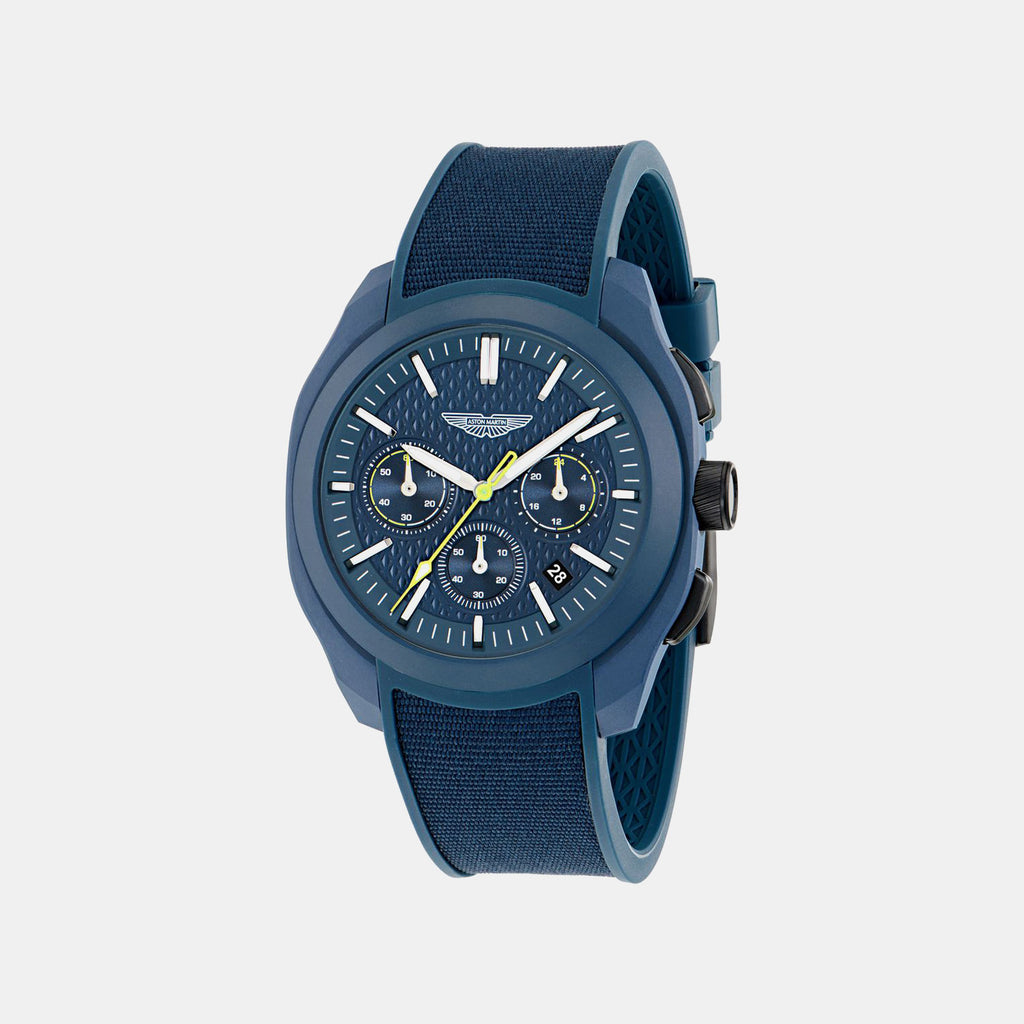 Men Quartz Blue Dial Analog Silicone Watch MTRC1S6063E