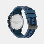 Men Quartz Blue Dial Chronograph Silicone Watch MTRC2F6013E