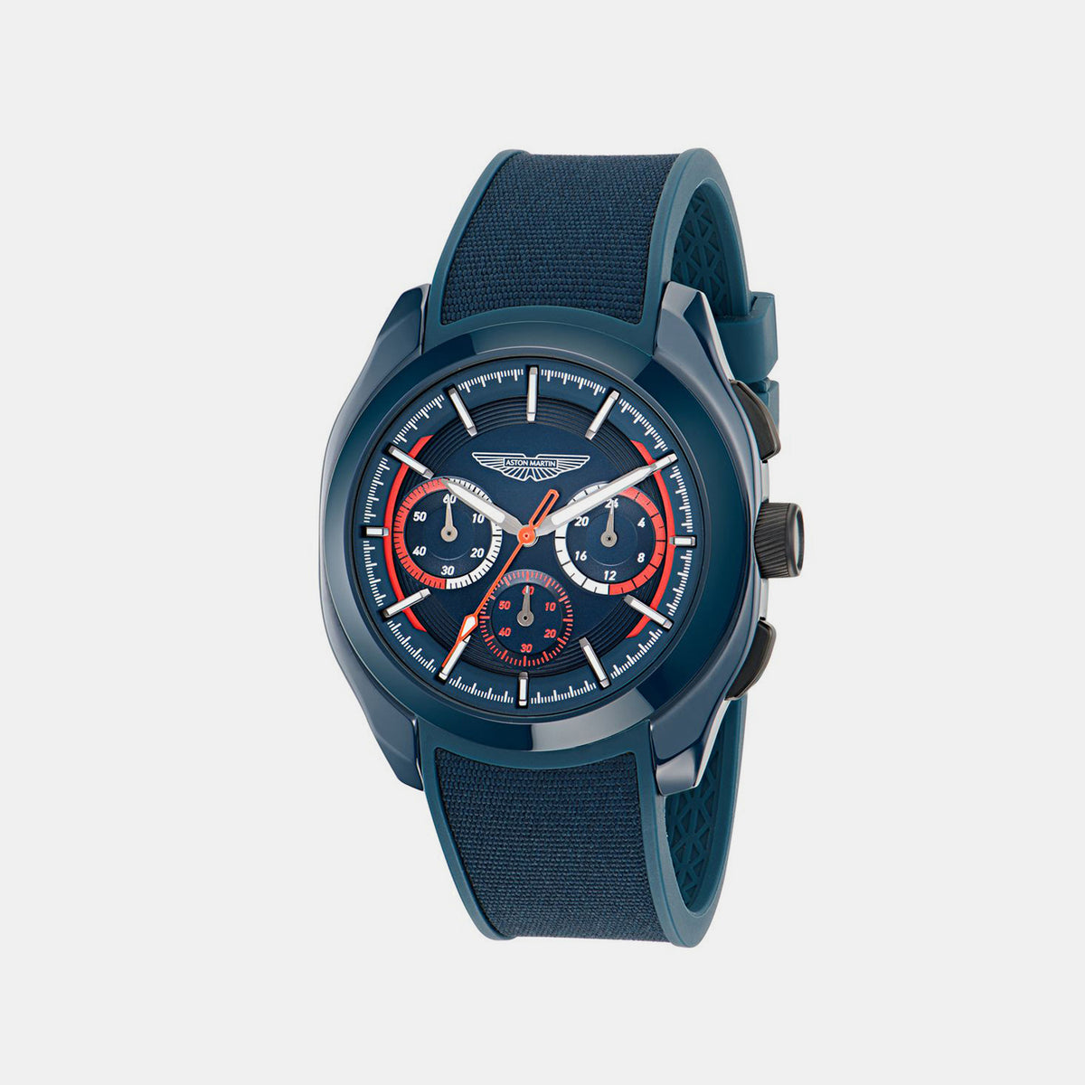 Men Quartz Blue Dial Chronograph Silicone Watch MTRC2F6013E