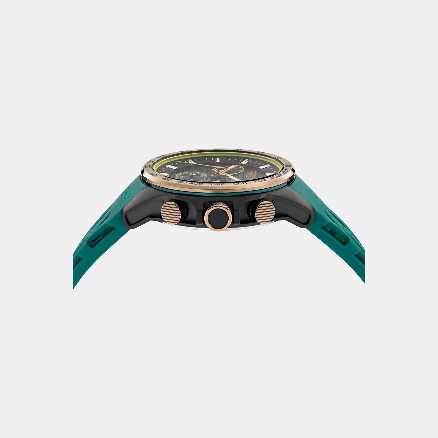 Aml Thrill Men Quartz Black Dial Chronograph Silicone Watch MTRH1F5013E