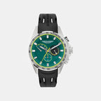 Aml Thrill Men Quartz Green Dial Chronograph Silicone Watch MTRH1F5023E