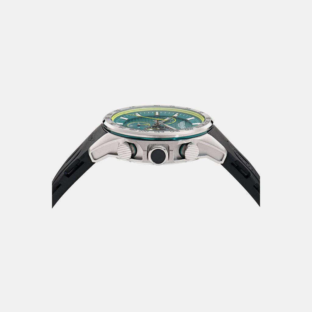 Aml Thrill Men Quartz Green Dial Chronograph Silicone Watch MTRH1F5023E