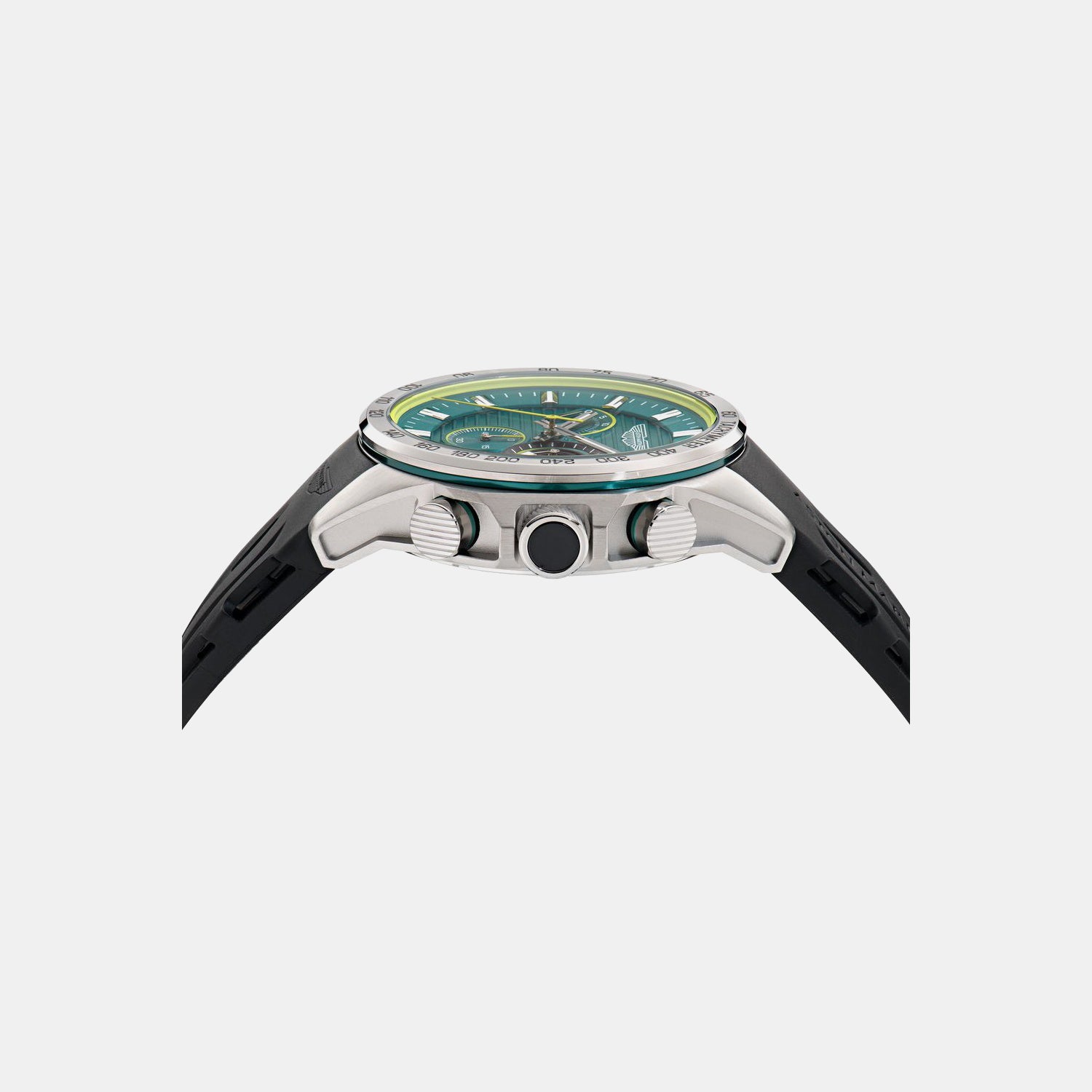 Aml Thrill Men Quartz Green Dial Chronograph Silicone Watch MTRH1F5023E