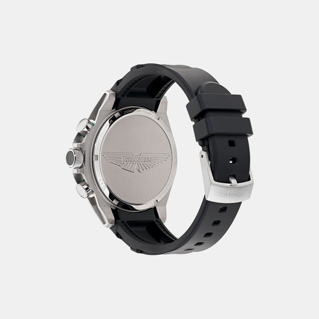 Aml Thrill Men Quartz Green Dial Chronograph Silicone Watch MTRH1F5023E