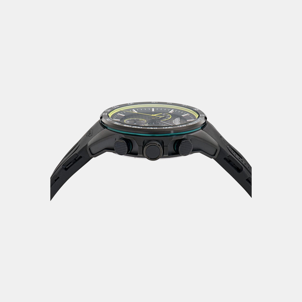 Aml Thrill Men Quartz Black Dial Chronograph Silicone Watch MTRH1F5033E