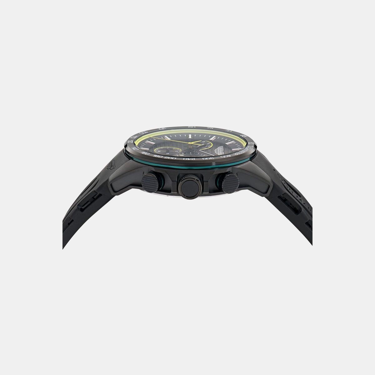 Aml Thrill Men Quartz Black Dial Chronograph Silicone Watch MTRH1F5033E
