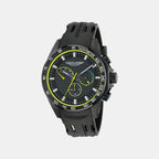 Aml Thrill Men Quartz Black Dial Chronograph Silicone Watch MTRH1F5033E