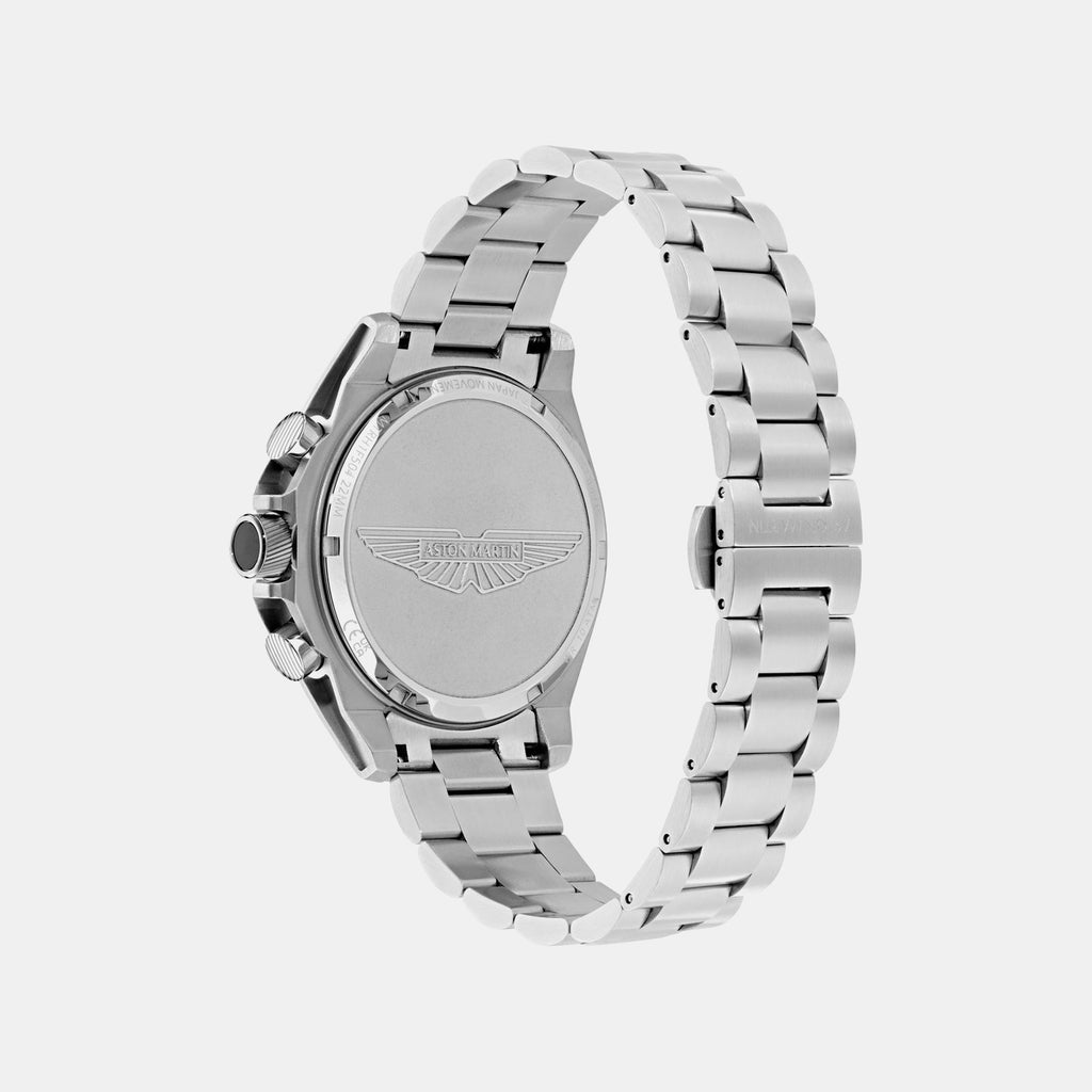 Thrill Men Quartz Silver Dial Chronograph Stainless Steel Watch MTRH1F5043E