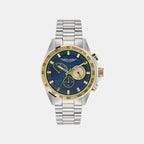 Aml Thrill Men Quartz Blue Dial Chronograph Stainless Steel Watch MTRH1F5053E