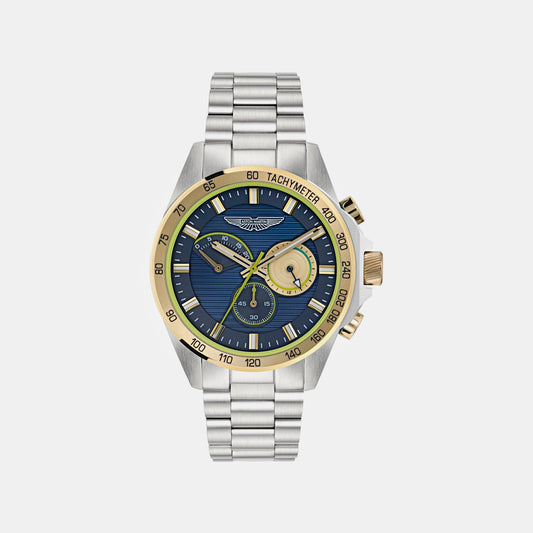 Aml Thrill Men Quartz Blue Dial Chronograph Stainless Steel Watch MTRH1F5053E