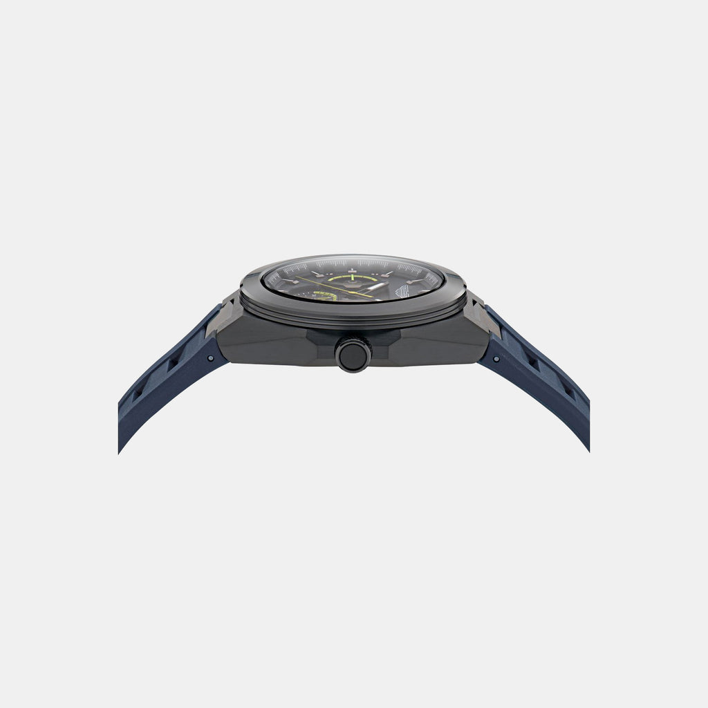 Aml Thrill Men Quartz Blue Dial Multi-Function Silicone Watch MTRI1F5013E