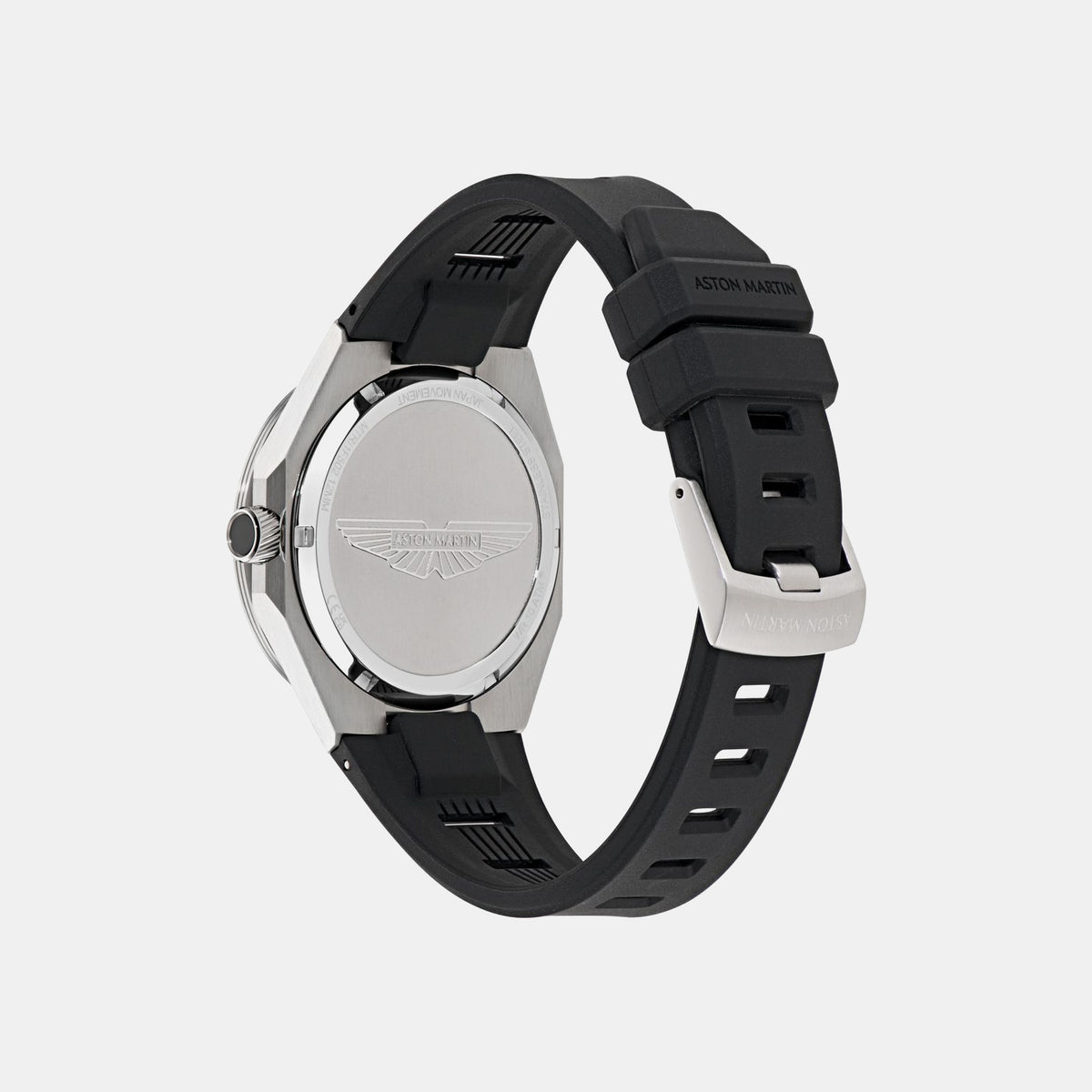 Aml Thrill Men Quartz Black Dial Multi-Function Silicone Watch MTRI1F5023E