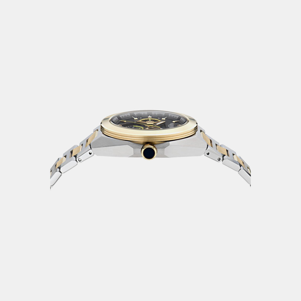 Aml Thrill Men Quartz Black Dial Multi-Function Stainless Steel Watch MTRI1F5043E