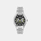 Aml Thrill Men Quartz Black Dial Multi-Function Stainless Steel Watch MTRI1F5053E