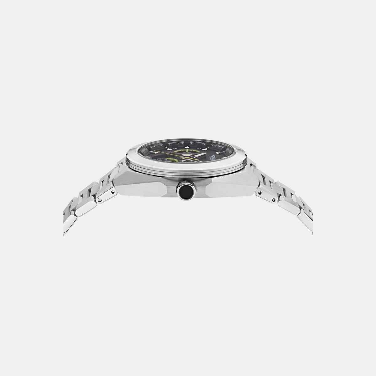 Aml Thrill Men Quartz Black Dial Multi-Function Stainless Steel Watch MTRI1F5053E