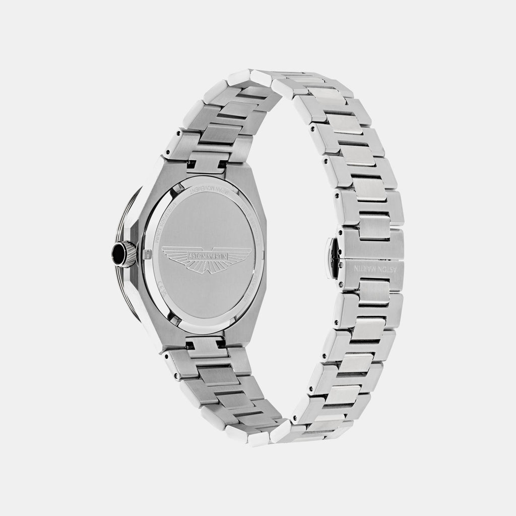 Aml Thrill Men Quartz Black Dial Multi-Function Stainless Steel Watch MTRI1F5053E