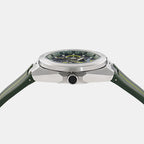 Men Quartz Green Dial Analog Silicone Watch MTRI2S6013E