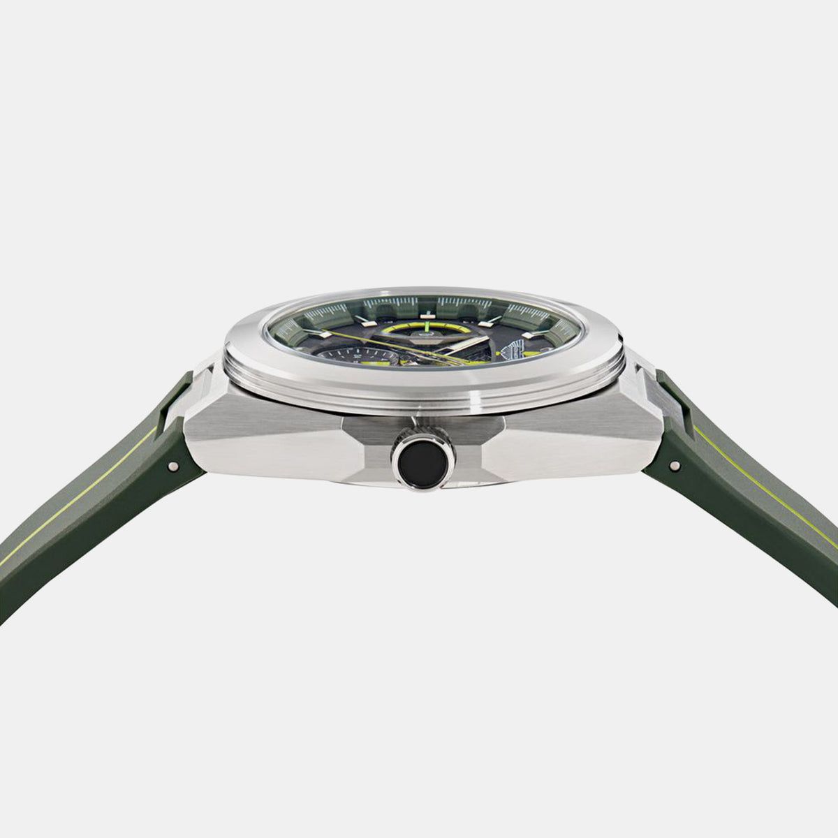 Aml Thrill Men Quartz Green Dial Analog Silicone Watch MTRI2S6013E