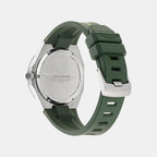 Men Quartz Green Dial Analog Silicone Watch MTRI2S6013E