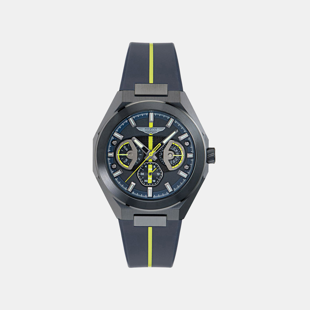 Men Quartz Blue Dial Analog Silicone Watch MTRI2S6023E