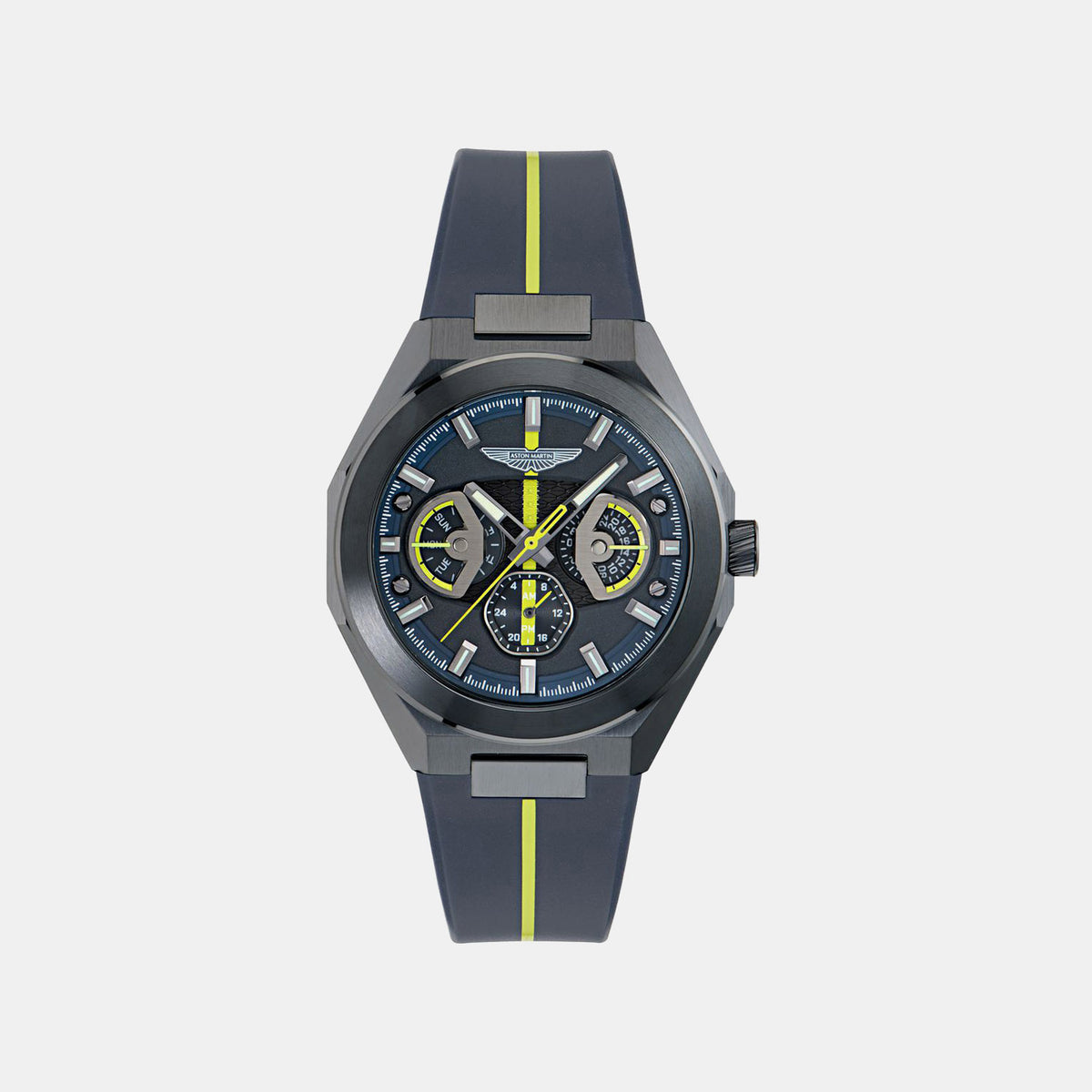 Aml Thrill Men Quartz Blue Dial Analog Silicone Watch MTRI2S6023E