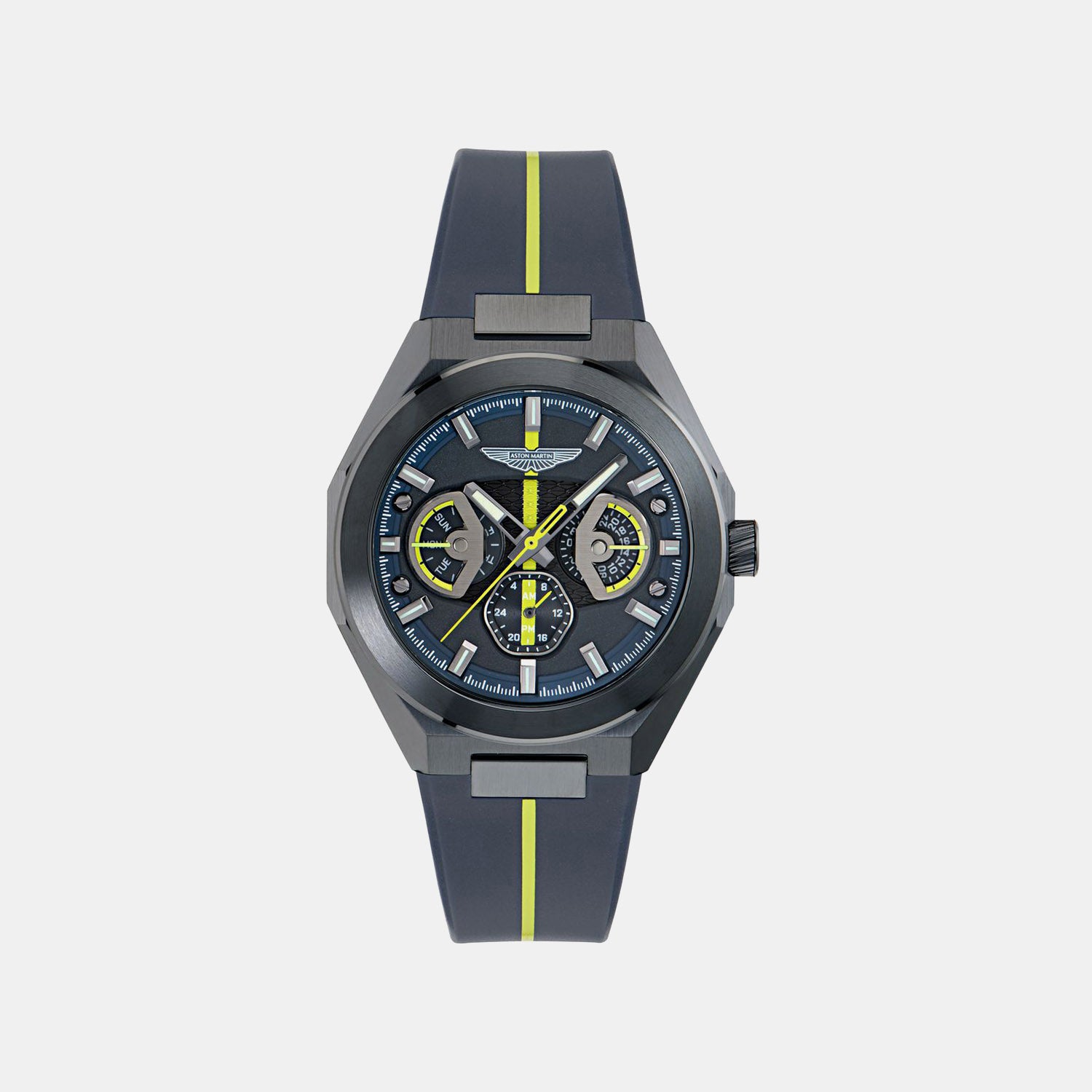 Men Quartz Blue Dial Analog Silicone Watch MTRI2S6023E