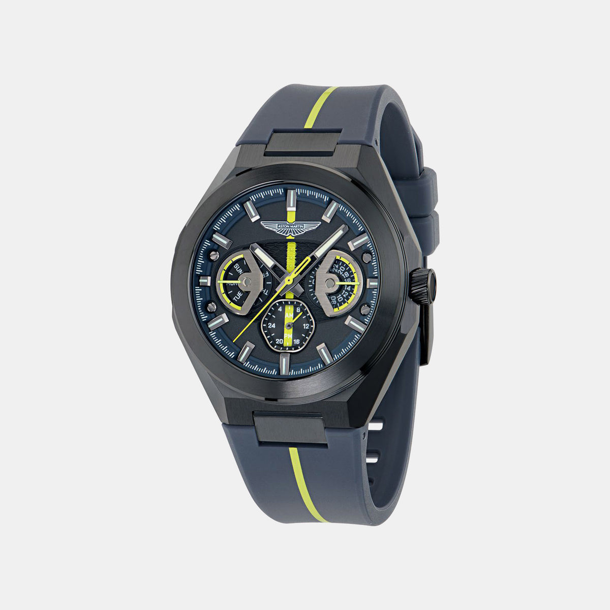 Aml Thrill Men Quartz Blue Dial Analog Silicone Watch MTRI2S6023E