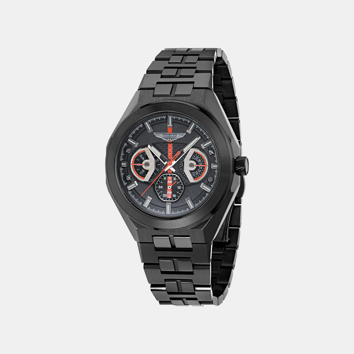 Aml Thrill Men Quartz Black Dial Analog Stainless Steel Watch MTRI2S6053E