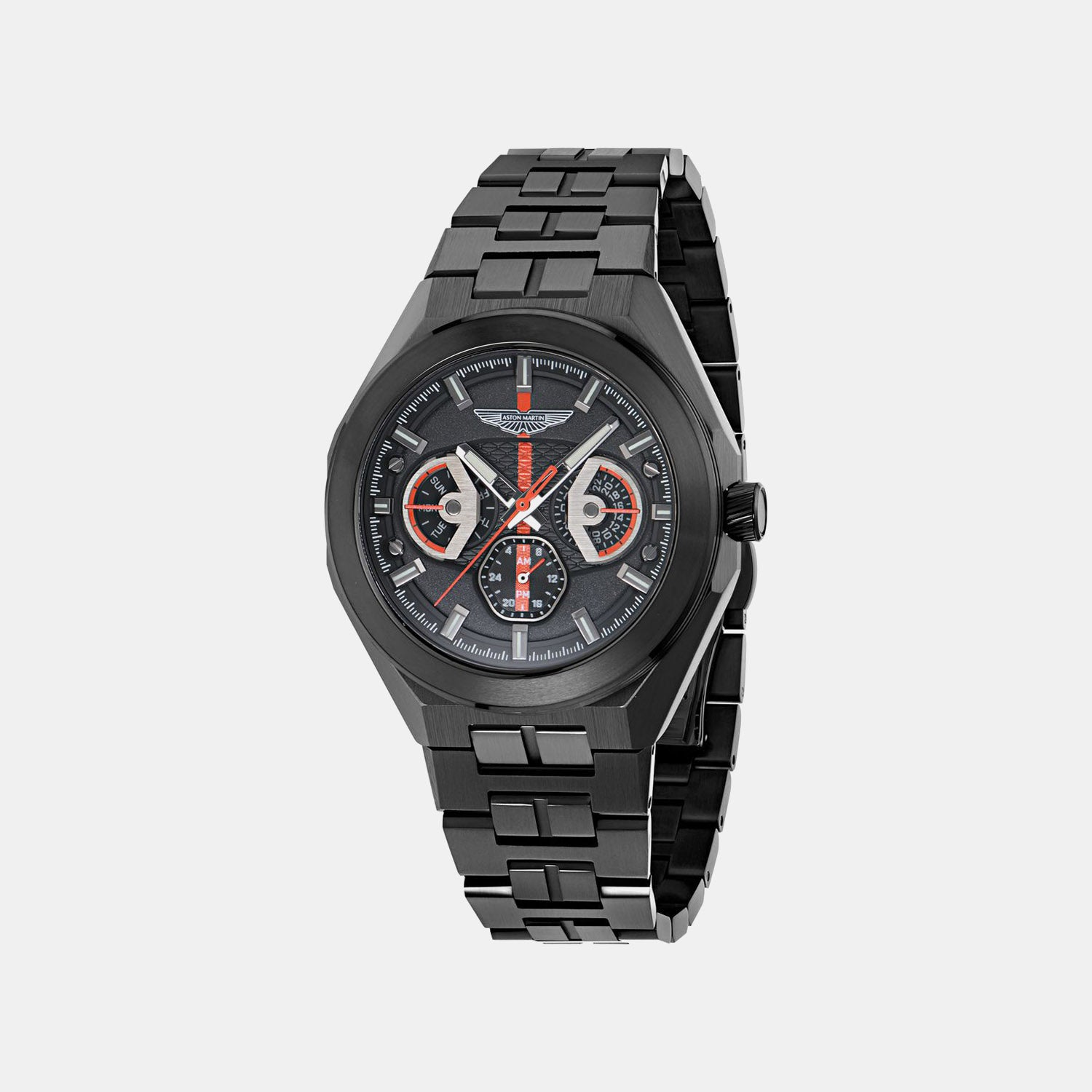 Men Quartz Black Dial Analog Stainless Steel Watch MTRI2S6053E