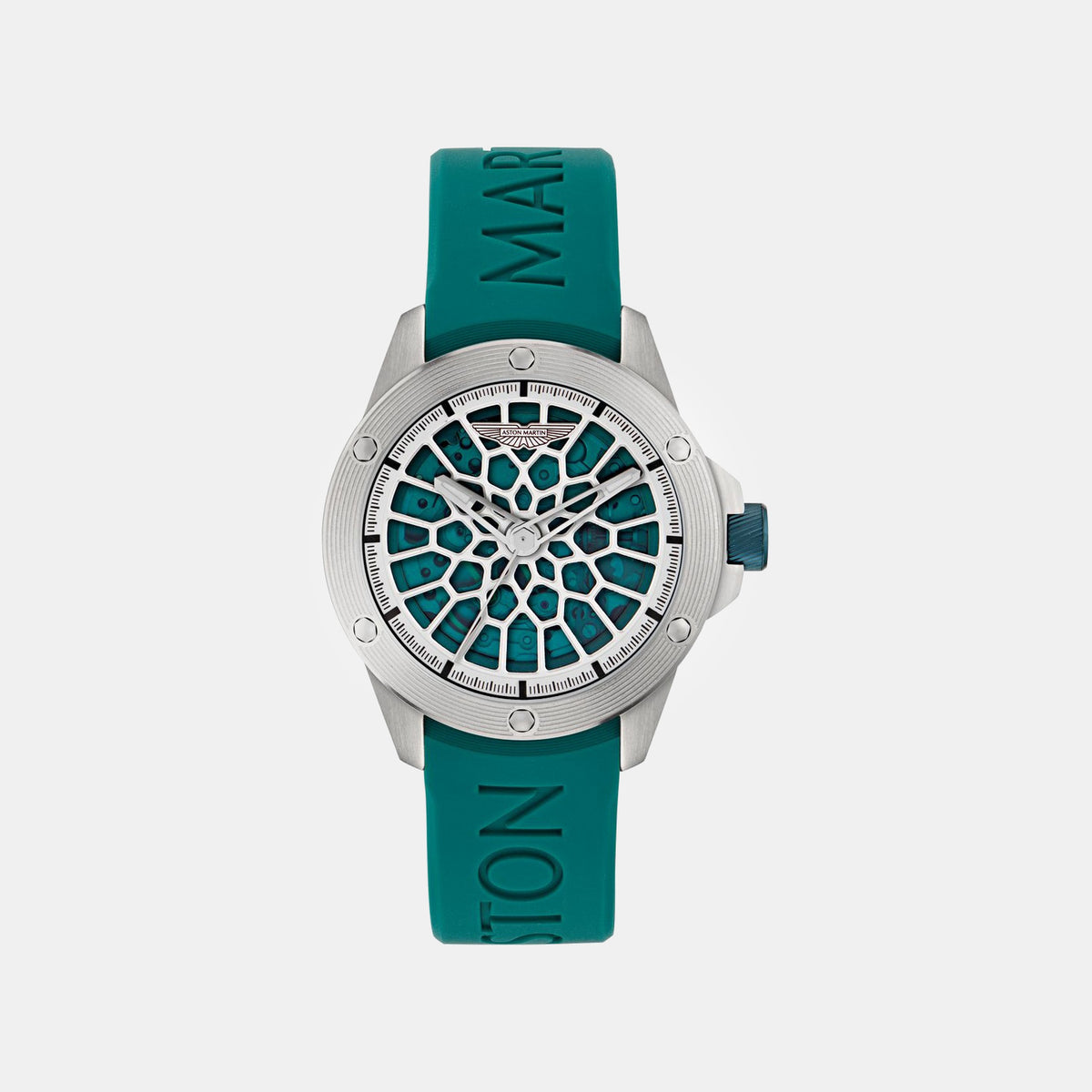 Aml Thrill Men Automatic Blue Dial Analog Silicone Watch MTRR1F5013E