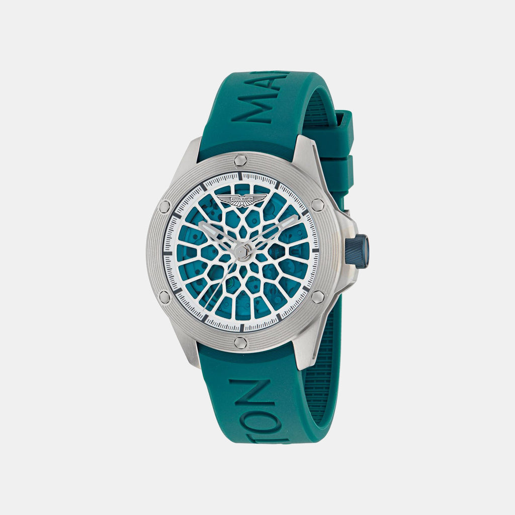 Aml Thrill Men Automatic Green Dial Analog Silicone Watch MTRR1F5013E