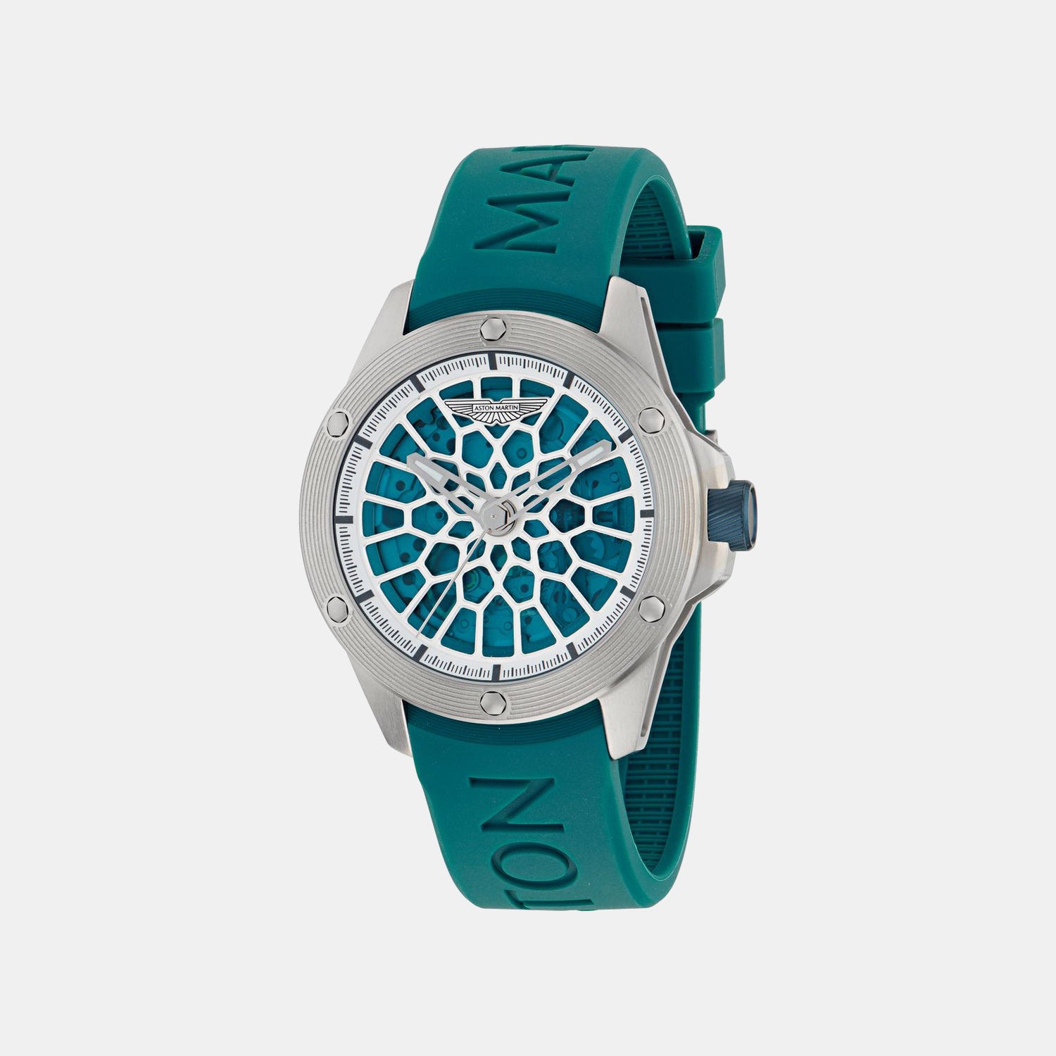 Aml Thrill Men Automatic Blue Dial Analog Silicone Watch MTRR1F5013E