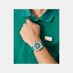 Aml Thrill Men Automatic Green Dial Analog Silicone Watch MTRR1F5013E