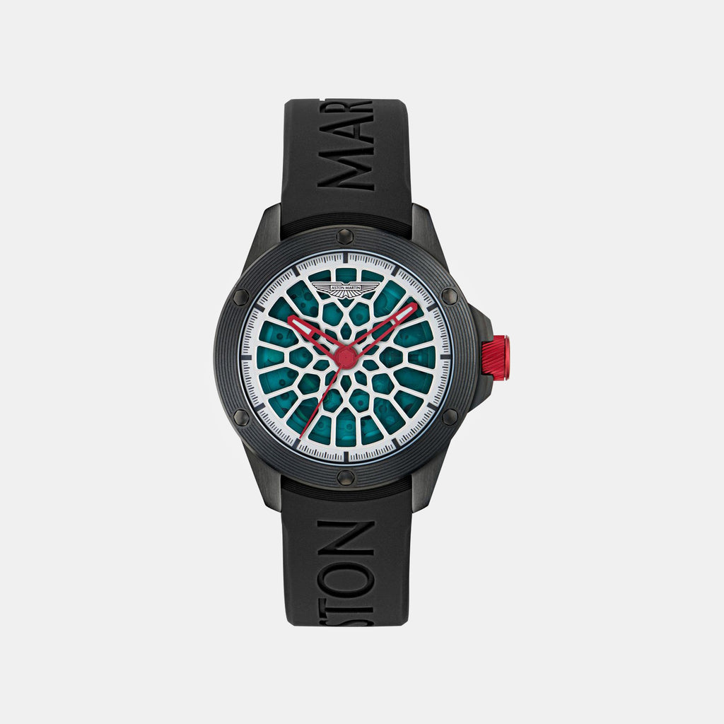 Aml Thrill Men Automatic Green Dial Analog Silicone Watch MTRR1F5023E