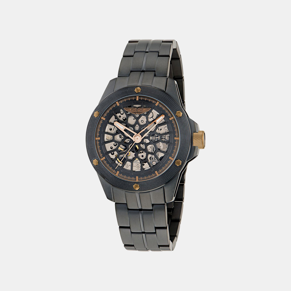 Aml Thrill Men Automatic Black Dial Analog Titanium Watch MTRR1F5033E