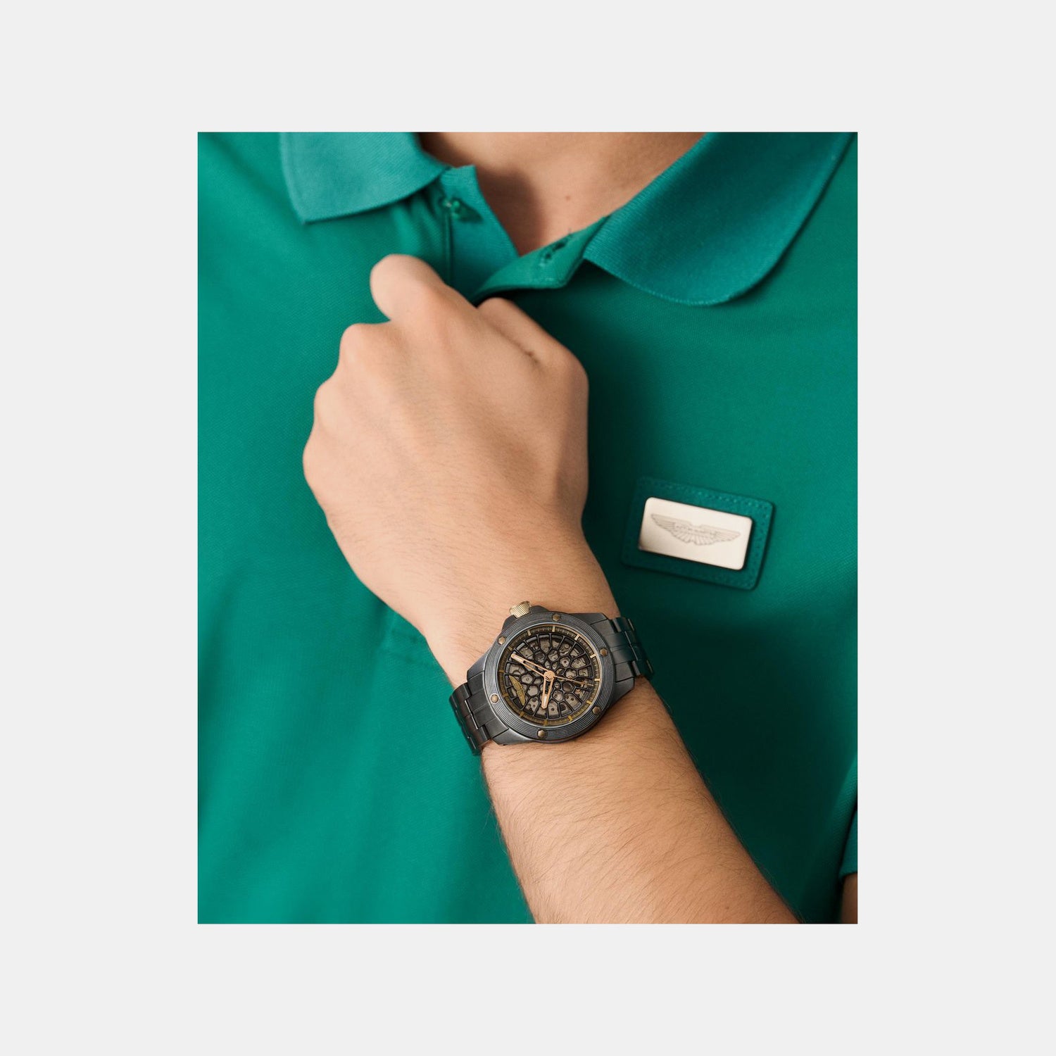 Aml Thrill Men Automatic Black Dial Analog Titanium Watch MTRR1F5033E