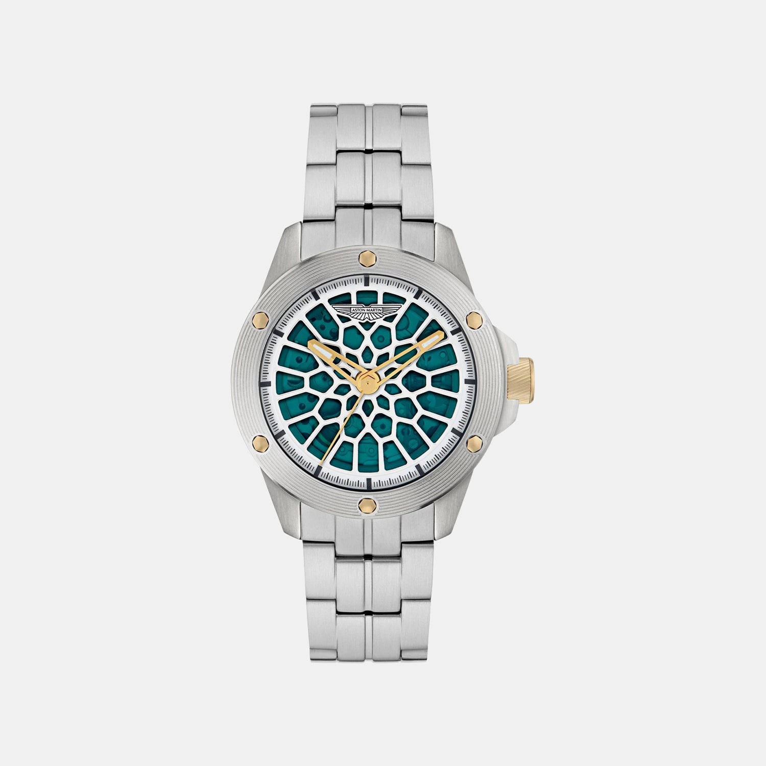 Aml Thrill Men Automatic Green Dial Analog Titanium Watch MTRR1F5053E