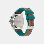 Aml Thrill Men Quartz Green Dial Chronograph Silicone Watch MTRS1F5013E