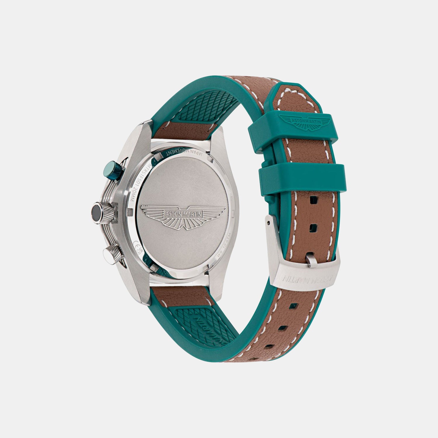 Aml Thrill Men Quartz Green Dial Chronograph Silicone Watch MTRS1F5013E