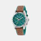 Aml Thrill Men Quartz Green Dial Chronograph Silicone Watch MTRS1F5013E