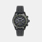 Aml Thrill Men Quartz Black Dial Chronograph Silicone Watch MTRS1F5023E