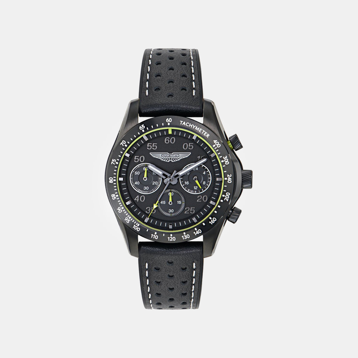 Aml Thrill Men Quartz Black Dial Chronograph Silicone Watch MTRS1F5023E