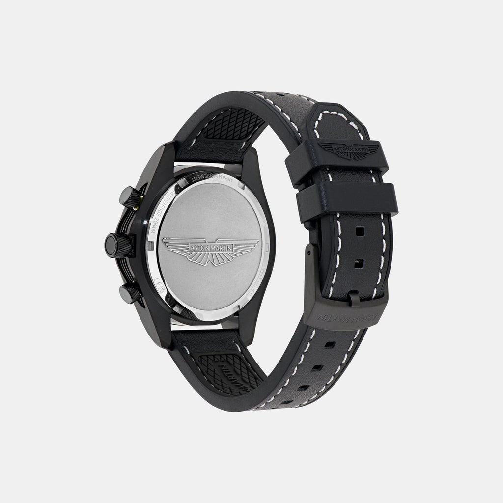 Thrill Men Quartz Black Dial Chronograph Leather Watch MTRS1F5023E