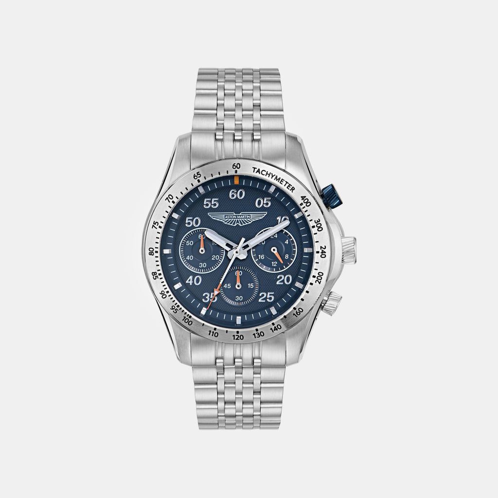 Aml Thrill Men Quartz Blue Dial Chronograph Stainless Steel Watch MTRS1F5033E