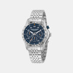 Aml Thrill Men Quartz Blue Dial Chronograph Stainless Steel Watch MTRS1F5033E