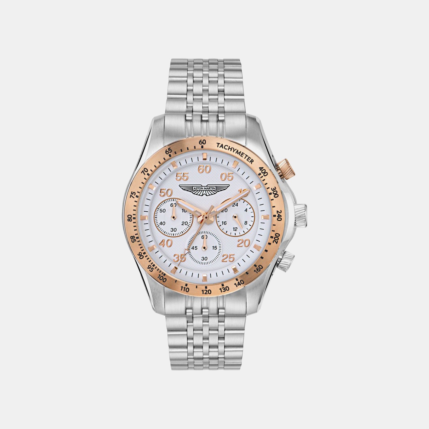 Aml Thrill Men Quartz White Dial Chronograph Stainless Steel Watch MTRS1F5043E