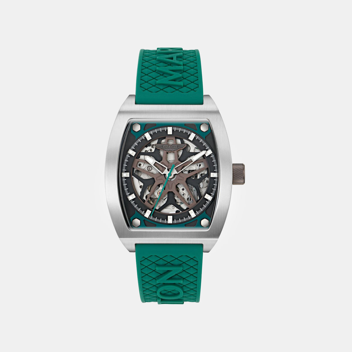 Aml Thrill Men Automatic Grey Dial Analog Silicone Watch MTRT1F5013E