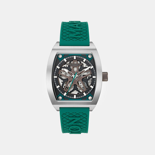 Aml Thrill Men Automatic Grey Dial Analog Silicone Watch MTRT1F5013E